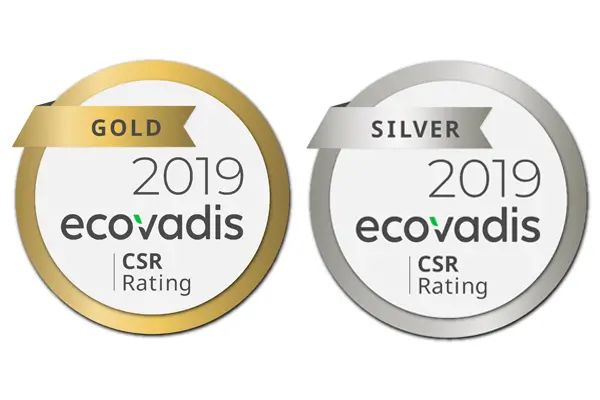 Coleps' gold and silver EcoVadis ratings